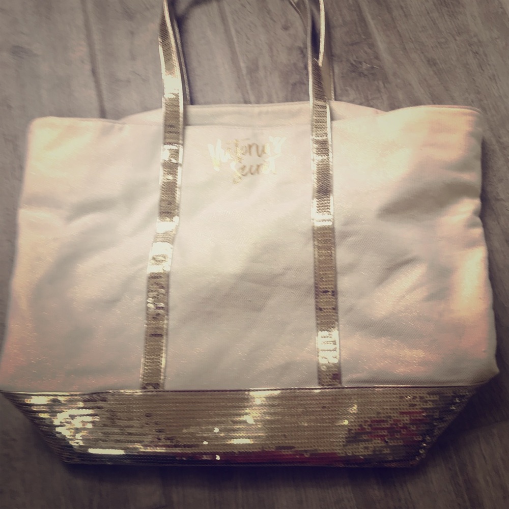 Victoria Secret sequins tote